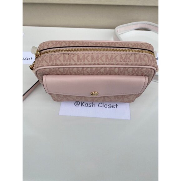 Michael Kors crossbody bag medium pocket camera crossbody bag powder blush multi - Picture 5 of 7